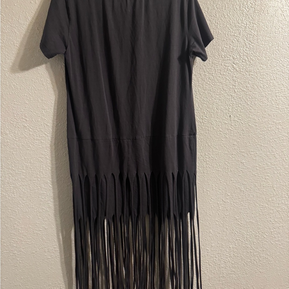 BIBI Black Fringe Dress – Women’s M - Picture 3 of 4